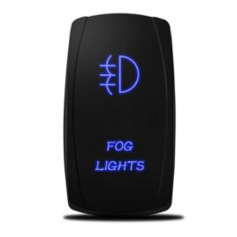 MICTUNING 20A 12V Blue LED Rocker Switch – Fog Lights