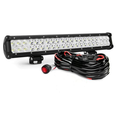 Nilight 20-Inch 126W LED Spot/Flood Light Bar With Wiring ... led off road light bar wiring diagram 